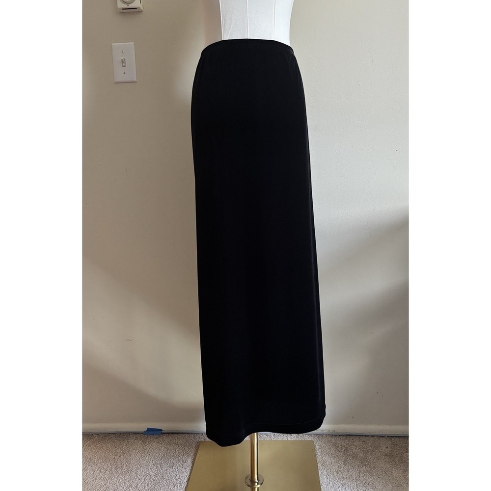 Vintage‎ Y2K Whimsigoth Black Velvet Long Skirt Plus Size 3X Grunge Witchy Boho